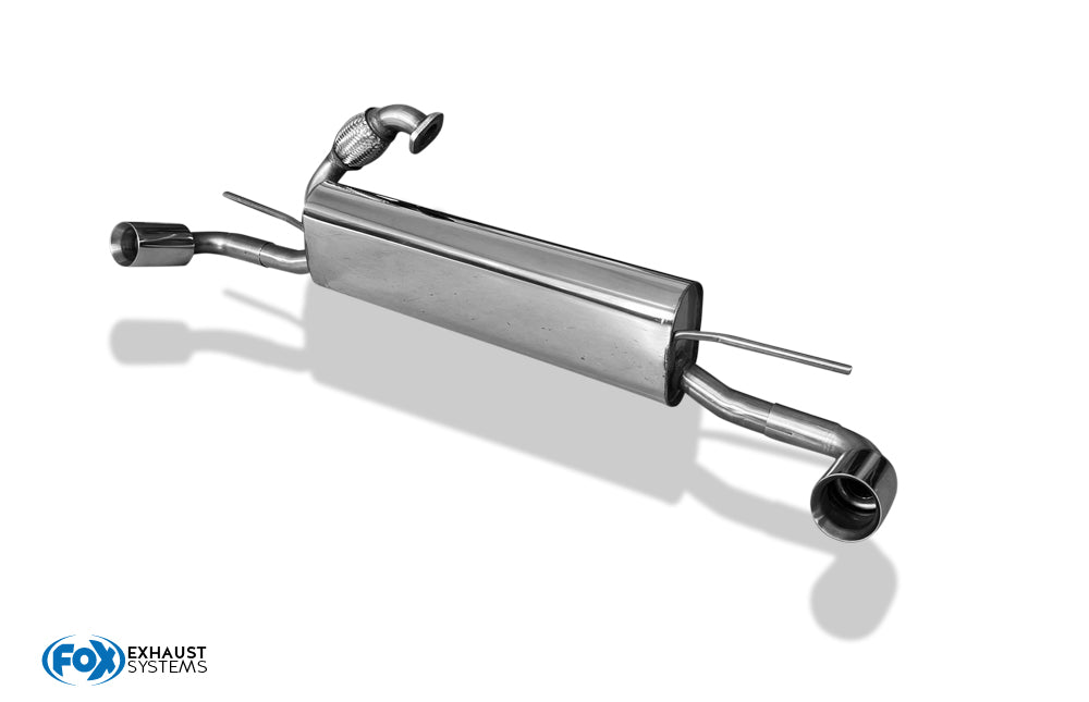 Smart Fortwo Coupe 451 Endschalldämpfer quer Ausgang rechts/links inkl. Flexstück - 1x70 Typ 24 rechts/links