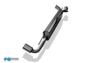 Smart Fortwo Coupe 451 Endschalldämpfer quer Ausgang rechts/links inkl. Flexstück - 1x70 Typ 24 rechts/links