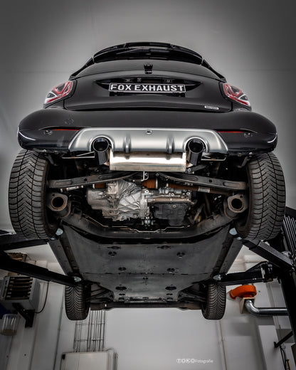 Smart Fortwo 453 Brabus Coupe & Cabrio Endschalldämpfer quer Ausgang rechts/links inkl. Flexstück - 1x90 Typ 25 rechts/lin...