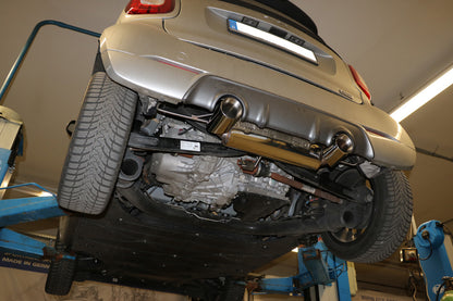 Smart Fortwo 453 Brabus Coupe & Cabrio Endschalldämpfer quer Ausgang rechts/links inkl. Flexstück - 1x100 Typ 25 rechts/links