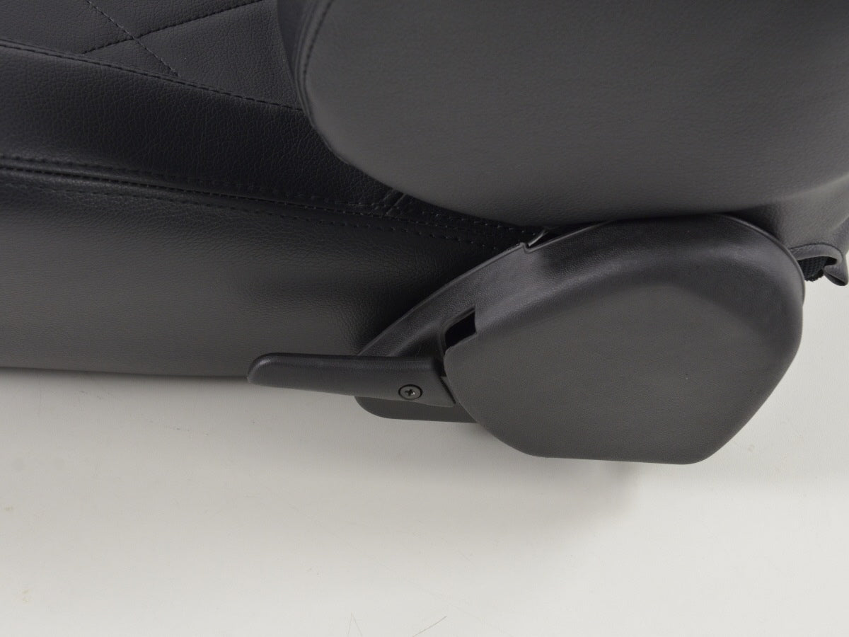 FK Sportsitze Auto Halbschalensitze Set Kunstleder schwarz Naht schwarz
