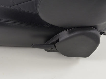FK Sportsitze Auto Halbschalensitze Set Kunstleder schwarz Naht schwarz