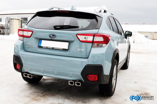 Subaru XV - G5 Endschalldämpfer quer Ausgang rechts/links - 4x Sonderendrohr