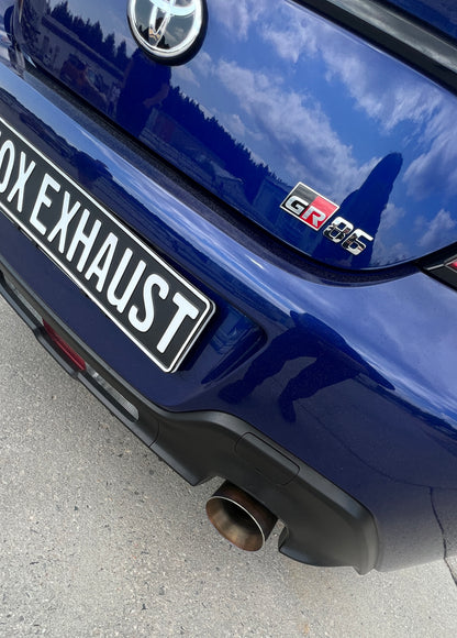 Toyota GR86 Endschalldämpfer - 1x114 Typ 25 rechts/links mit colouriertem Rand