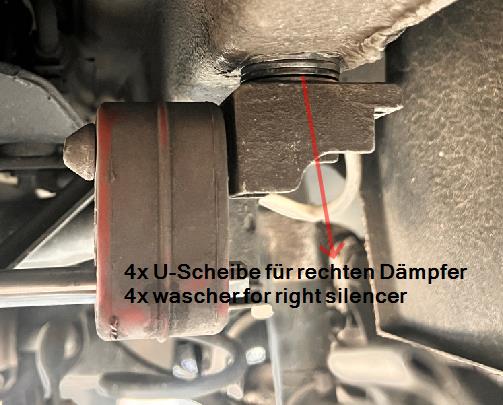 VW Passat B8 GTE Endschalldämpfer Ausgang rechts/links - Endrohre hinter der Stoßstange