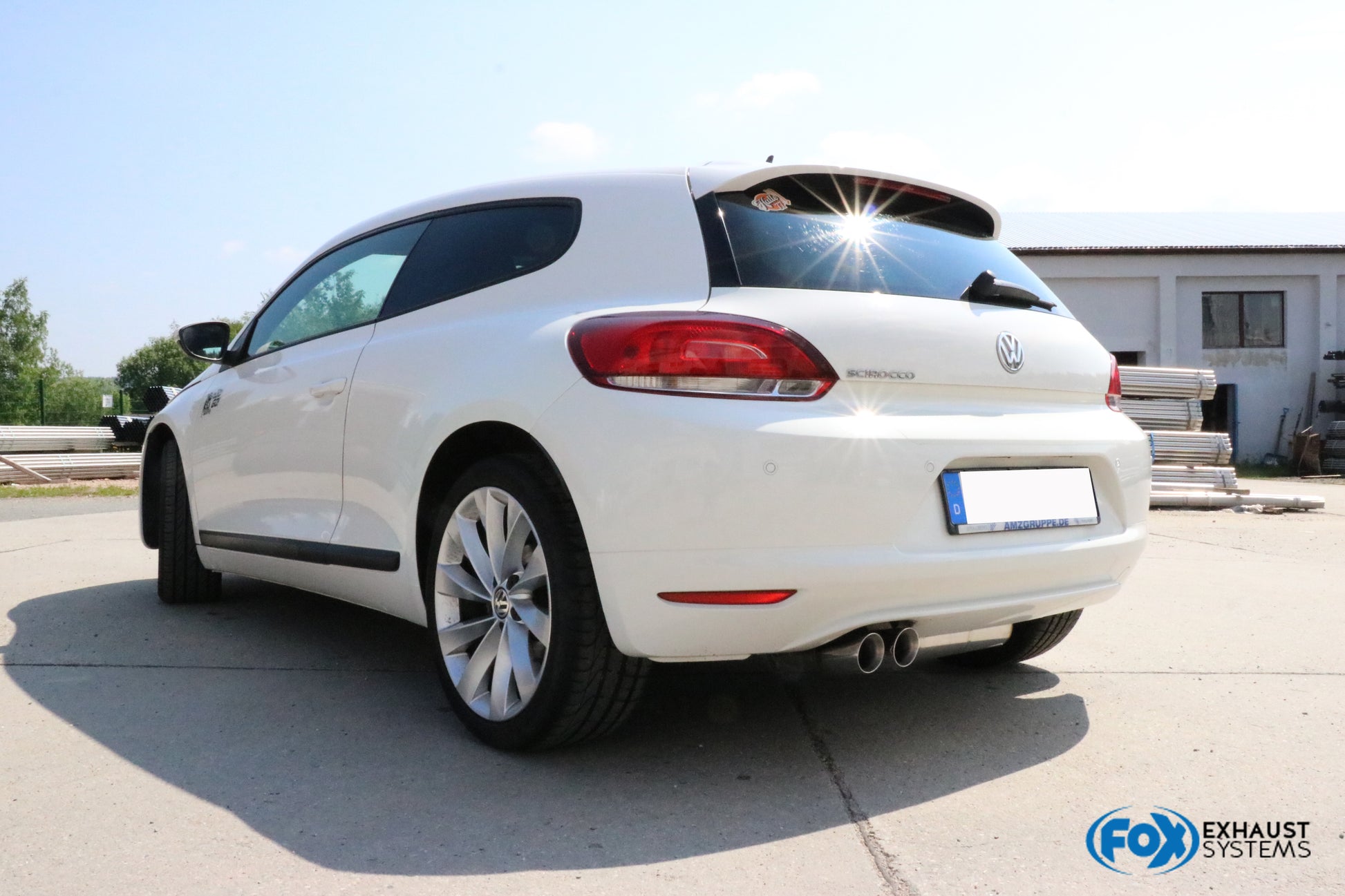 VW Scirocco - 13 Endschalldämpfer - 2x76 Typ 25