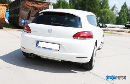 VW Scirocco - 13 Endschalldämpfer - 2x76 Typ 25