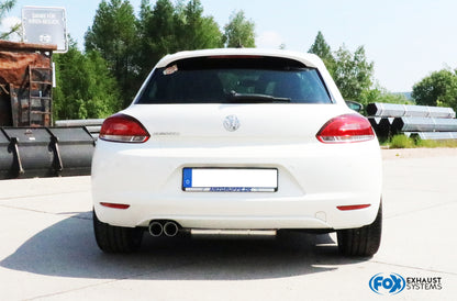 VW Scirocco - 13 Endschalldämpfer - 2x76 Typ 25