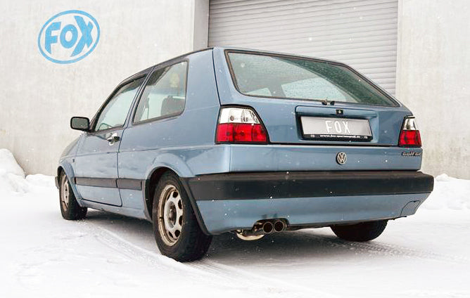 VW Golf II Typ 19E Endschalldämpfer - 2x55 Typ 14