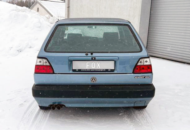 VW Golf II Typ 19E Endschalldämpfer - 2x55 Typ 14