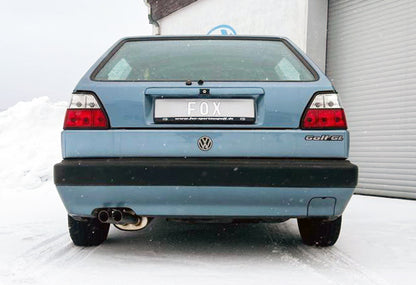 VW Golf II Typ 19E Endschalldämpfer - 2x55 Typ 14