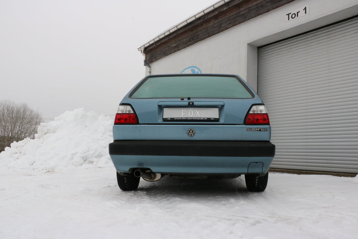 VW Golf II Typ 19E Endschalldämpfer - 1x63 Typ 23