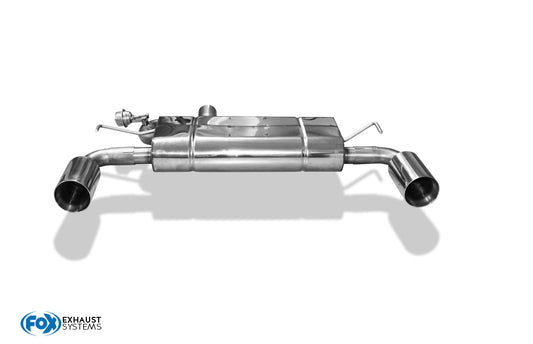 VW Golf IV R32 Endschalldämpfer Ausgang rechts/links - 1x100 Typ 24 rechts/links