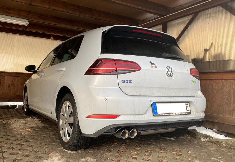 VW Golf VII - GTE Endschalldämpfer - 2x80 Typ 25