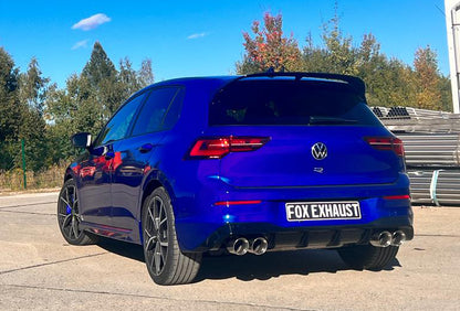 VW Golf 8 R Endrohre rechts/links - 2x100 Typ 25 rechts/links - passend auf den originalen Endschalldämpfer