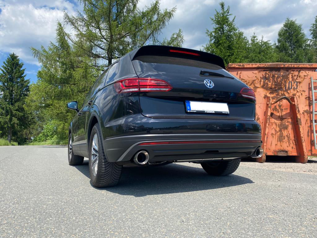 VW Touareg Typ CR7 Endschalldämpfer Ausgang rechts/links - 1x114 Typ 25 rechts/links