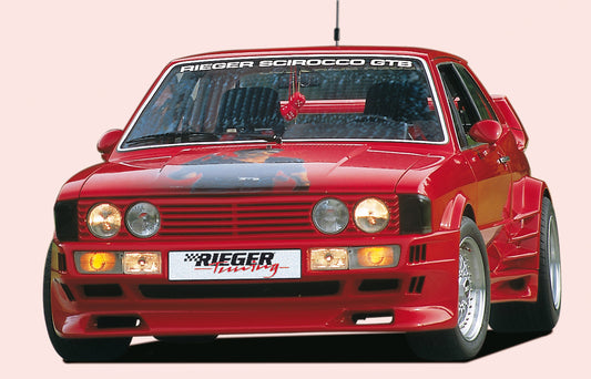 VW Scirocco 1 Rieger Spoilerstoßstange Breitbau I  GFK, 
Gutachten, Montagezubehör