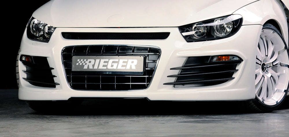 VW Scirocco 3 (13) Rieger Spoilerstoßstange  ABS, für Fzg. mit Scheinwerferreinigungsanlage, 
inkl. Montagezubehör, Alugitter, ABE