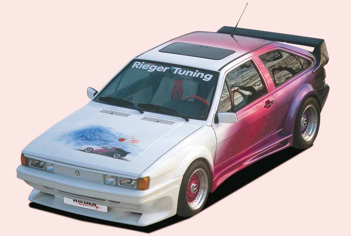 VW Scirocco 2 Rieger Spoilerstoßstange Breitbau I  GFK, 
Montagezubehör