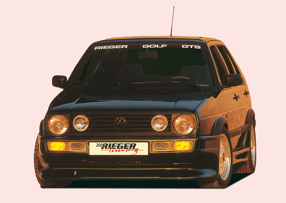 VW Golf 2 Rieger Spoilerschwert für Frontspoiler für Spoilerstoßstange, ABS, 
Montagezubehör