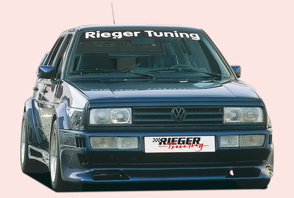 VW Golf 1 Rieger Spoilerstoßstange Breitbau I Golf 1/Scir. 1 auch Breitbau II mit Aussparung für NSW, GFK, 
Gutachten, Montagezubehör