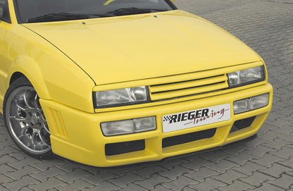 VW Corrado (53I) Rieger Spoilerschwert RS-Four Look für Spoilerstoßstoßstange 20017/19 gekantete Version, für Spoilerstoßstange, ABS, 
inkl. Montagezubehör, Gutachten