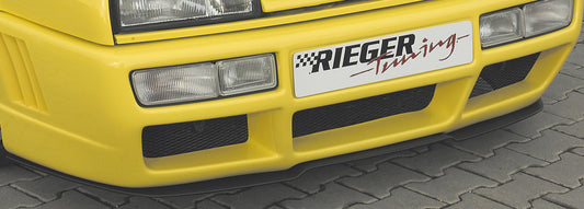 VW Corrado (53I) Rieger Spoilerschwert RS-Four Look für Spoilerstoßstoßstange 20017/19 gekantete Version, für Spoilerstoßstange, ABS, 
inkl. Montagezubehör, Gutachten