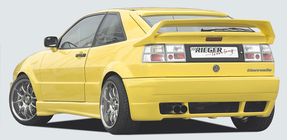 VW Corrado (53I) Rieger Heckschürze RS-Four-Look  -> komplett ABS, 
inkl. Alugitter, Gutachten, Montagezubehör