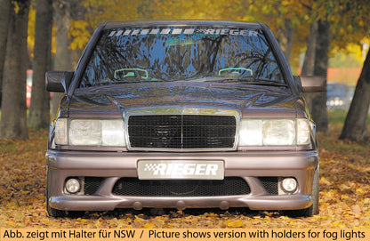 Mercedes 190 (W201) Rieger Spoilerstoßstange    ABS, 
inkl. Alugitter, Montagezubehör, ABE