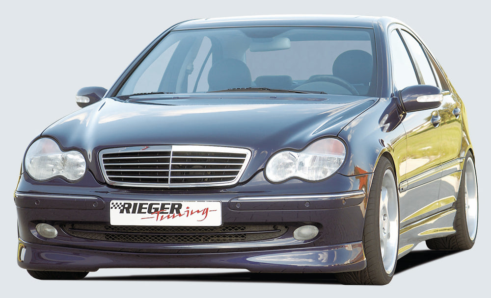 Mercedes C-Klasse (W203) Rieger Spoilerlippe für Avantgarde  -> nicht Sport Coupé, bis Modell 03.04 ABS, 
inkl. Gutachten, Montagezubehör