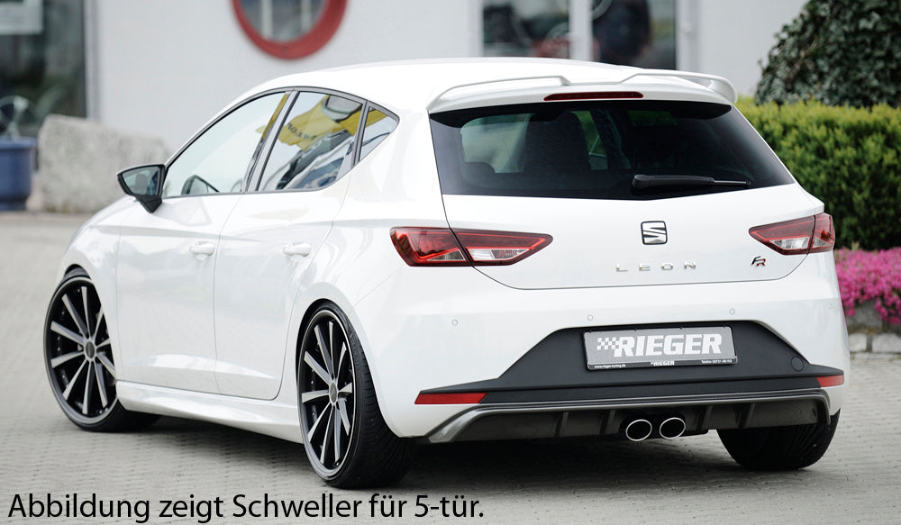 Seat Leon (5F) Rieger Seitenschweller  rechts, ABS, 
inkl. Montagezubehör, Gutachten