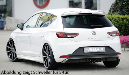 Seat Leon (5F) Rieger Seitenschweller  rechts, ABS, 
inkl. Montagezubehör, Gutachten