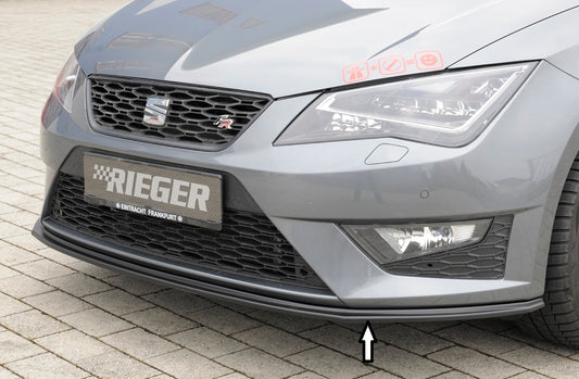 Seat Leon Cupra (5F) Rieger Spoilerschwert für orig. FR-/ Cupra-Frontschürze für orig. Frontschürze, ABS, 
inkl. Montagezubehör, ABE