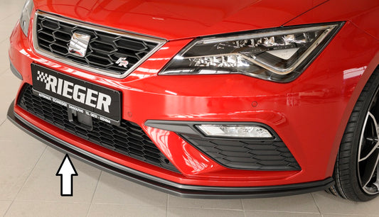 Seat Leon Cupra (5F) Rieger Spoilerschwert für orig. FR-/ Cupra-Frontschürze für orig. Frontschürze, ABS, 
inkl. Montagezubehör, ABE