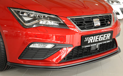 Seat Leon Cupra (5F) Rieger Spoilerschwert für orig. FR-/ Cupra-Frontschürze für orig. Frontschürze, ABS, 
inkl. Montagezubehör, ABE