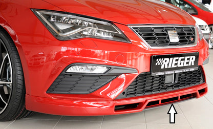 Seat Leon Cupra (5F) Rieger Spoilerschwert für Spoilerlippe 27031 mittig, für Spoilerlippe, ABS, 
inkl. Montagezubehör, ABE