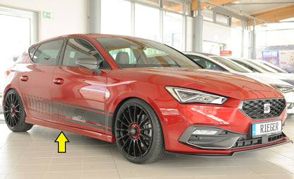 Seat Leon (KL) Rieger Seitenschweller (XS) rechts, ABS, 
inkl. Montagezubehör, Gutachten
