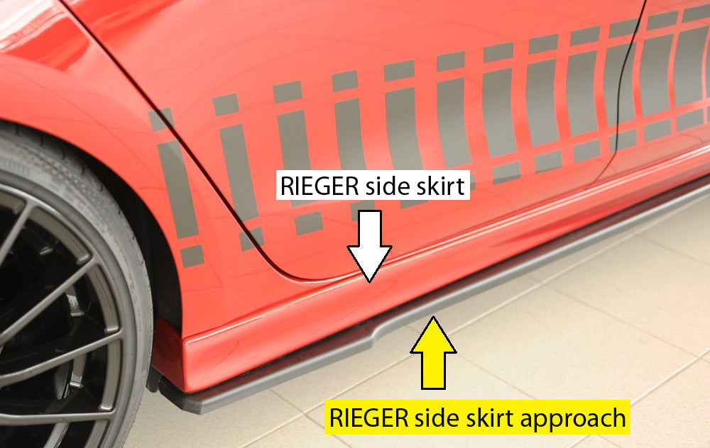 Seat Leon (KL) Rieger Seitenschwelleransatz rechts, für RIEGER-Seitenschweller, ABS, 
inkl. Montagezubehör, Gutachten