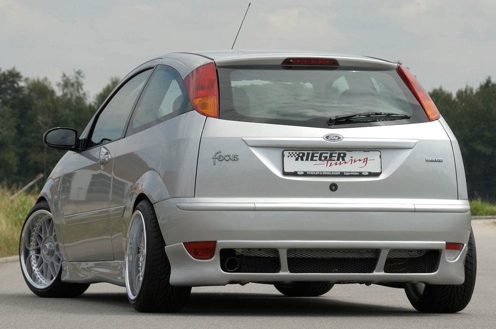 Ford Focus 1 Rieger Heckansatz   nur für Schrägheck, nicht Kombi/Turnier ABS, 
inkl. Alugitter, Gutachten, Montagezubehör