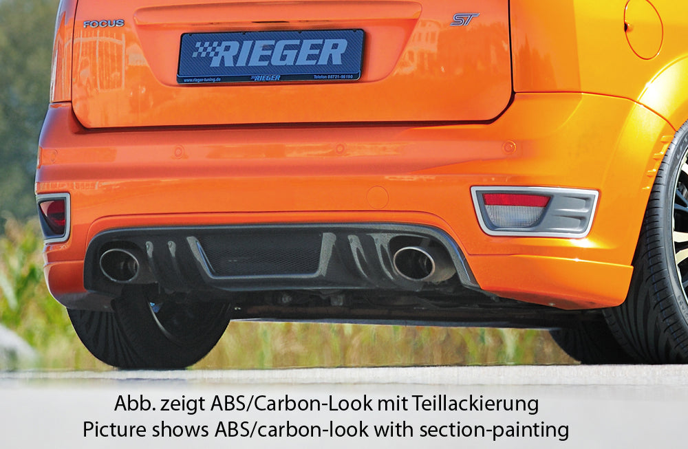 Ford Focus 2 ST Rieger Heckansatz    ABS, 
inkl. Alugitter, Montagezubehör, Gutachten
