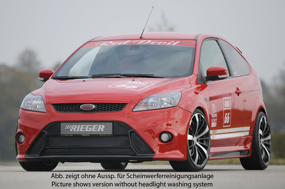 Ford Focus 2 Rieger Spoilerstoßstange  ABS, für Fzg. mit Scheinwerferreinigungsanlage, 
inkl. Alugitter, Montagezubehör, ABE