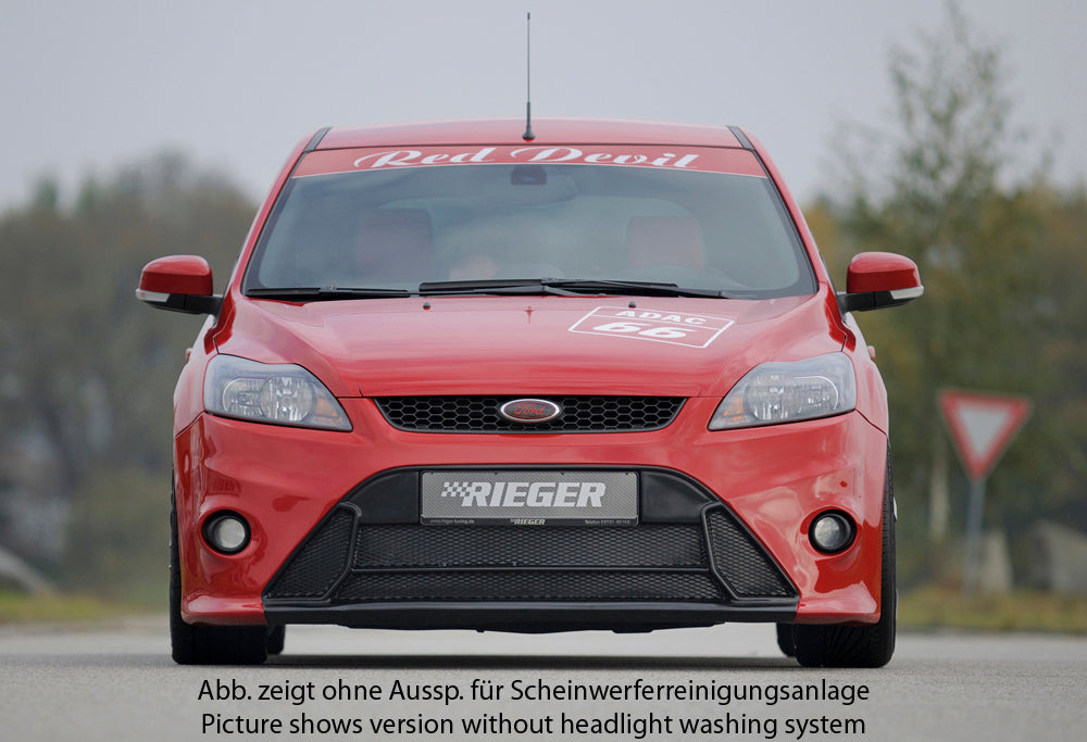 Ford Focus 2 Rieger Spoilerstoßstange  ABS, für Fzg. mit Scheinwerferreinigungsanlage, 
inkl. Alugitter, Montagezubehör, ABE