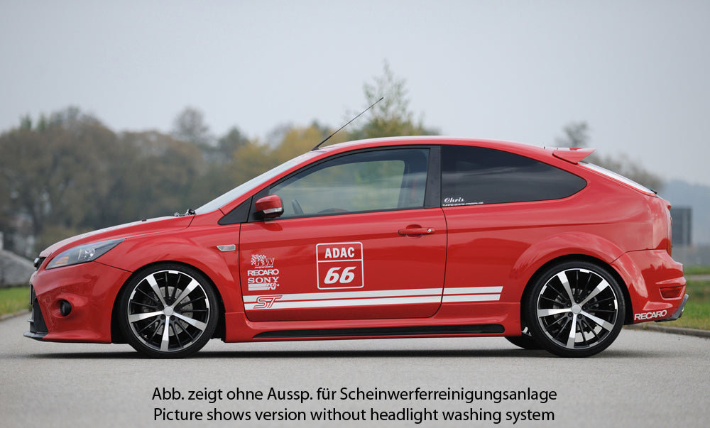 Ford Focus 2 Rieger Spoilerstoßstange  ABS, für Fzg. mit Scheinwerferreinigungsanlage, 
inkl. Alugitter, Montagezubehör, ABE