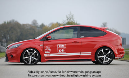 Ford Focus 2 Rieger Spoilerstoßstange  ABS, für Fzg. mit Scheinwerferreinigungsanlage, 
inkl. Alugitter, Montagezubehör, ABE