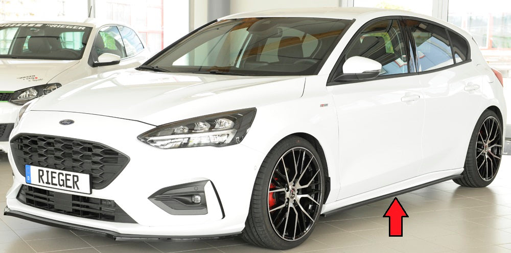 Ford Focus 4 (DEH) Rieger Seitenschwelleransatz nur für ST-/ST-Line-Schweller links, für orig. Seitenschweller, ABS, für Fzg. mit ST-Line, 
inkl. Montagezubehör, Gutachten