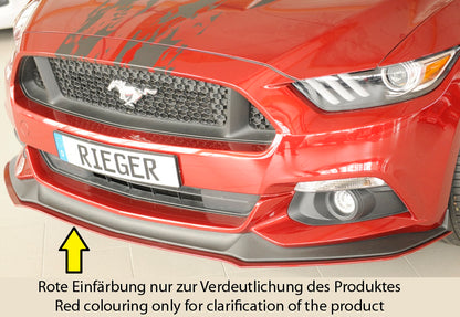 Ford Mustang 6 (LAE) Rieger Spoilerschwert für orig. GT-Frontschürze für orig. Frontschürze, ABS, für Fzg. mit GT-Ausstattung, 
inkl. Montagezubehör, ABE