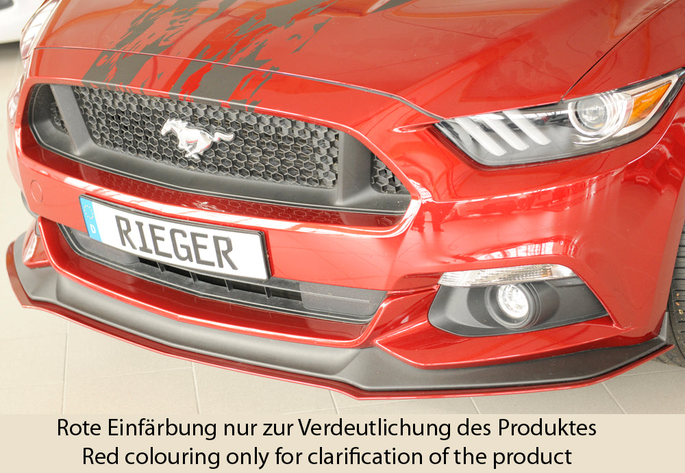 Ford Mustang 6 (LAE) Rieger Spoilerschwert für orig. GT-Frontschürze für orig. Frontschürze, ABS, für Fzg. mit GT-Ausstattung, 
inkl. Montagezubehör, ABE