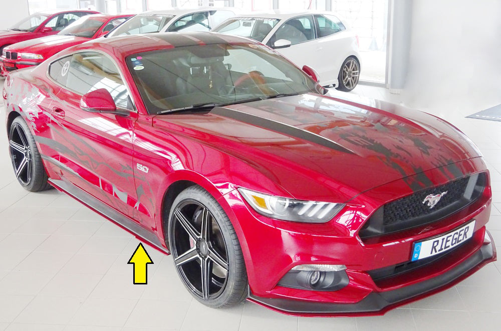 Ford Mustang 6 (LAE) Rieger Seitenschwelleransatz nur für orig. GT-Schweller rechts, für orig. Seitenschweller, ABS, für Fzg. mit GT-Ausstattung, 
inkl. Montagezubehör, Gutachten