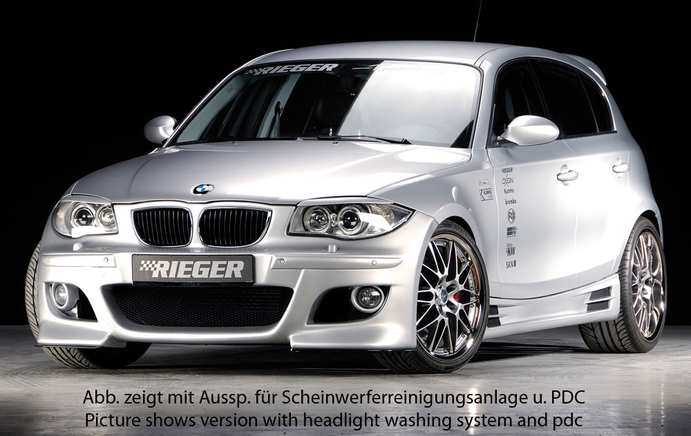 BMW 1er E87  (187 / 1K2/1K4) Rieger Spoilerstoßstange  ABS, 
inkl. Montagezubehör, ABE
