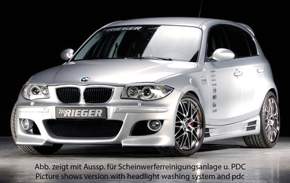 BMW 1er E87  (187 / 1K2/1K4) Rieger Spoilerstoßstange  ABS, 
inkl. Montagezubehör, ABE